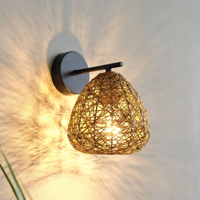 OSRAM Decor Paper Drop wandlamp, 1xE27, niet dimbaar, IP20, papier/metaal, beige
