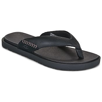 UGG® Seaside II Flip in Black, Maat 40, Leder/Suede