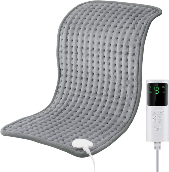 Florixa® Warmtekussen oplaadbaar - Warmtekussen - Warmtekussen elektrisch - Grijs - ‎ 30cm x 10cm x 10cm