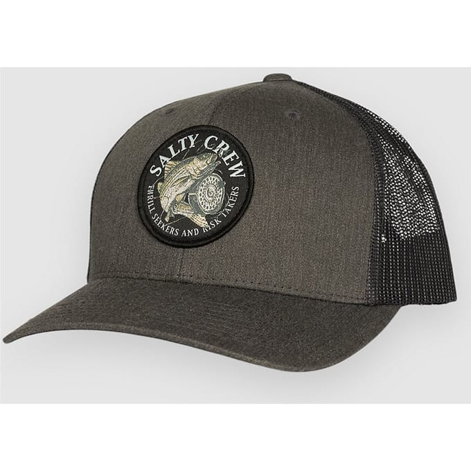 Salty Crew Reel Fly Retro Trucker Pet Grijs Man,Vrouw