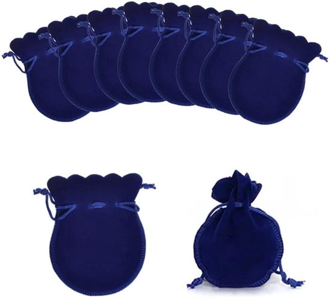 Allecto - Fluwelen Zakjes - Sieraden - Velours - Blauw - Opbergen