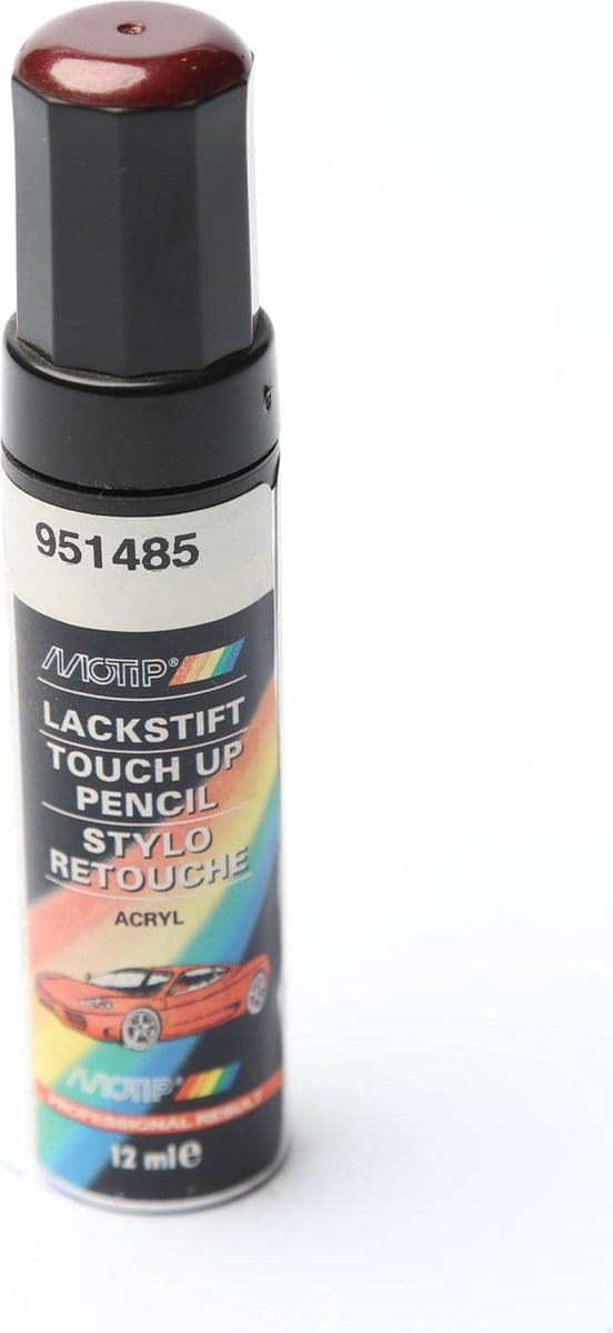 Motip 951485 - Auto lakstift - Rood Metallic - 12 ml