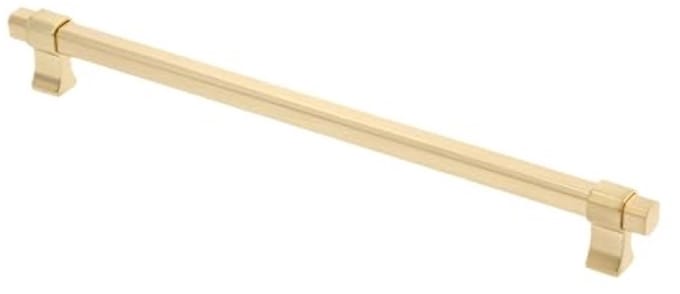 Meubelgreep met klassiek design - 29 cm lengte, geborsteld gouden afwerking