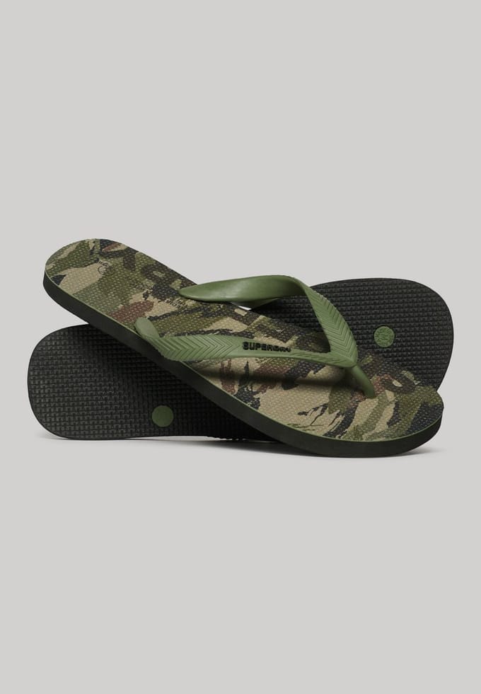Superdry - Vegan Kinderenlippers met logo - Heren - Slippers