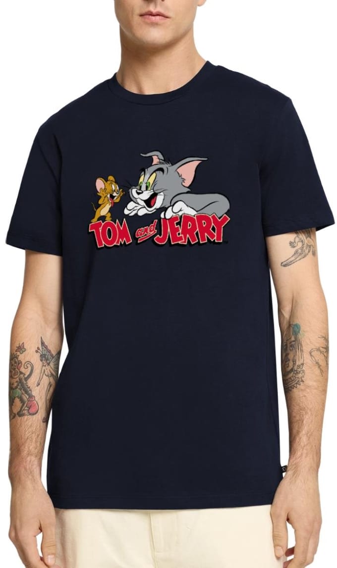 Tom En Jerry Vang Me Maar Premium T Shirt Heren