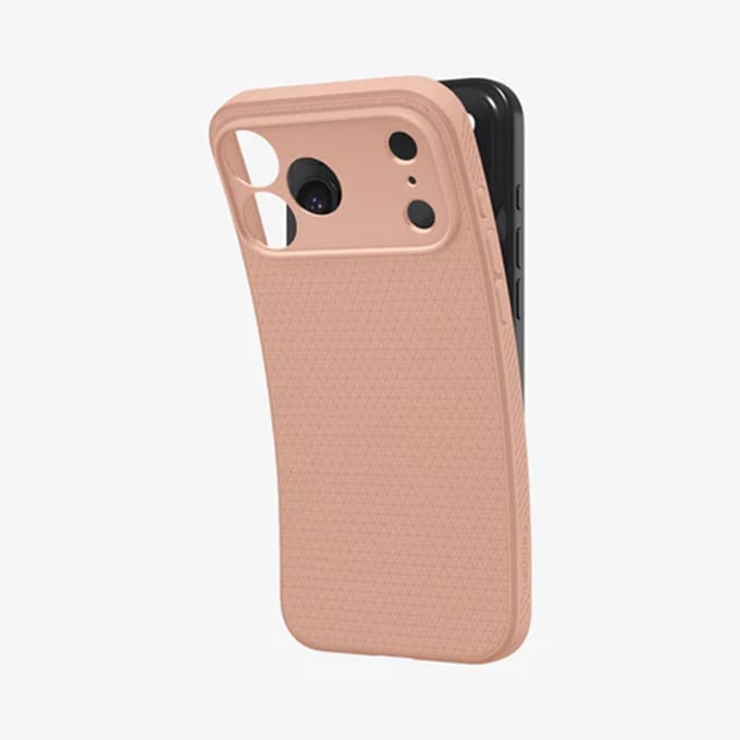 Spigen Liquid Air Hoesje Geschikt voor Apple iPhone 17 Pro Max - Back Cover Flexibel TPU Matte Roze