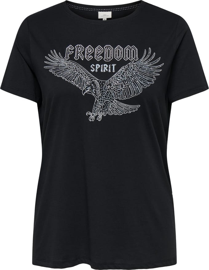 ONLY CARMAKOMA - CARCRUZ LIFE SS O-NECK REG TEE JRS - Dames - T-shirts