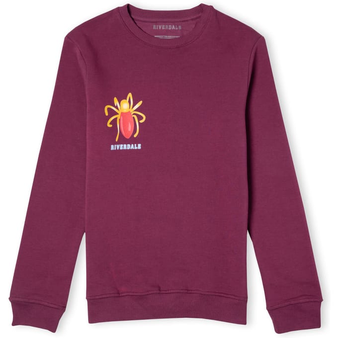Riverdale Cheryl Blossom Broach Unisex Sweatshirt - Bordeaux - XXL
