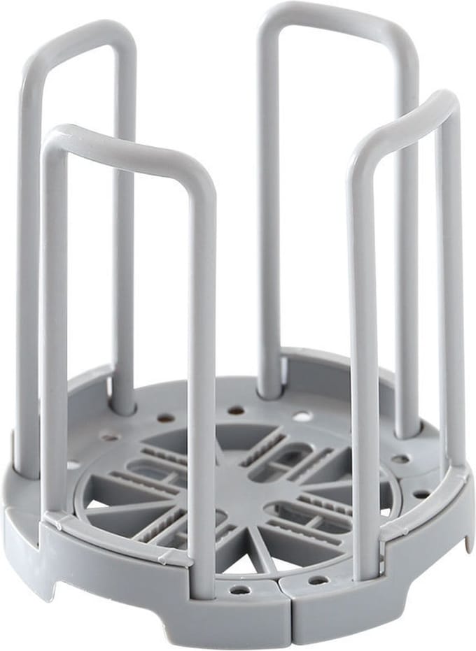 Keukenkast Organizer - Keuken Accessoires - Keukenrek - Afdruiprek - Uitschuifbaar - Grijs