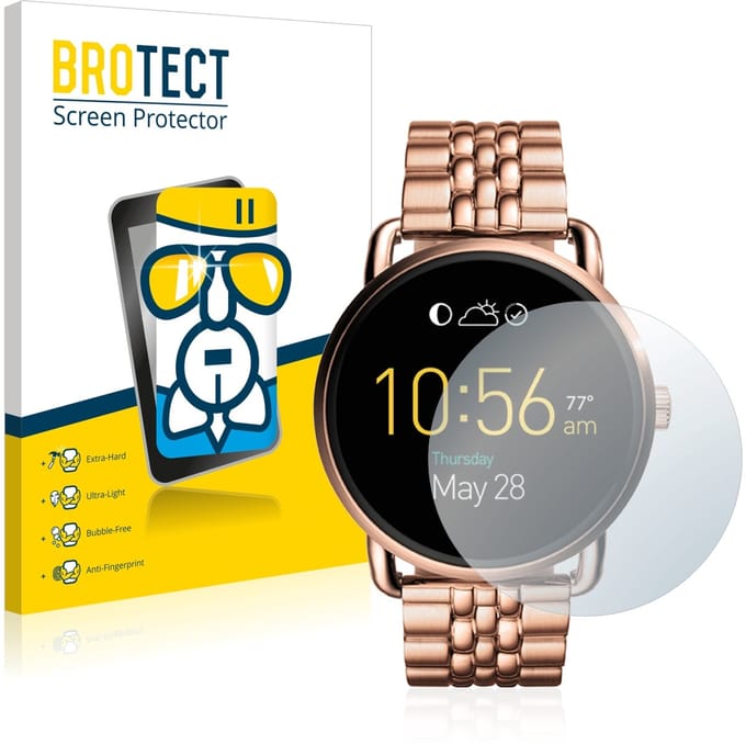 Screenprotector voor Fossil Q Wander Beschermglas transparant