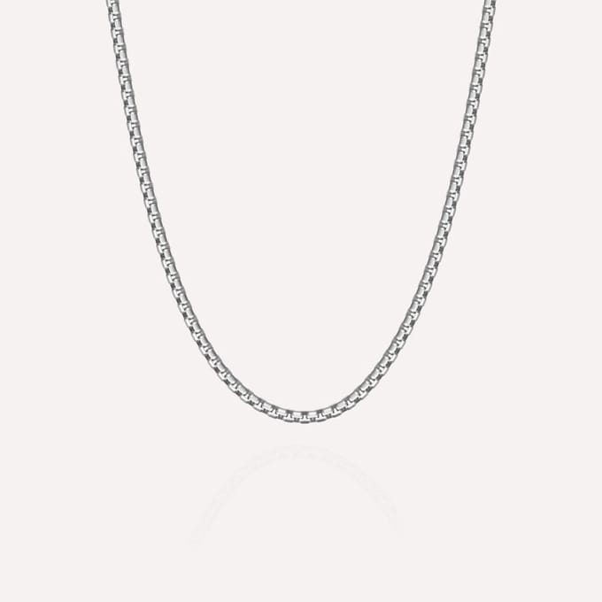 STEEL & BARNETT - Ketting Heren - Boxed - Grijs - Verstelbaar