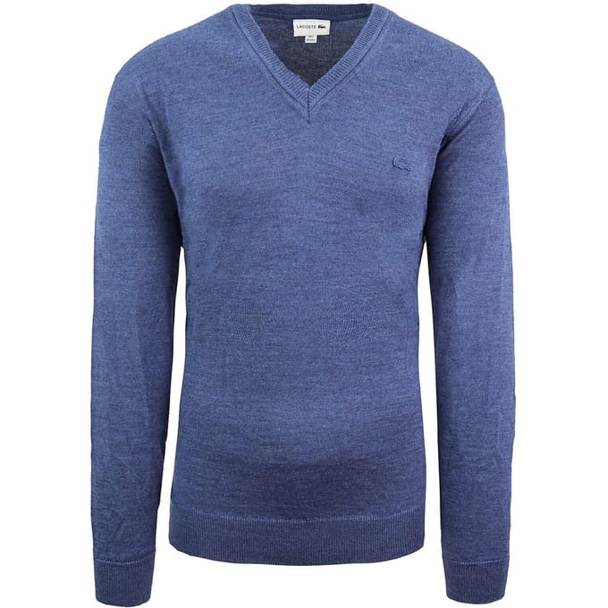 Lacoste wollen heren trui blauw