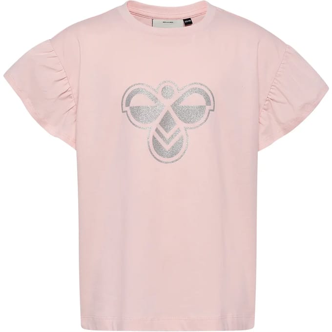 Hummel kinder-T-shirt Hmljr Ruffle Ss Big Bee 233879