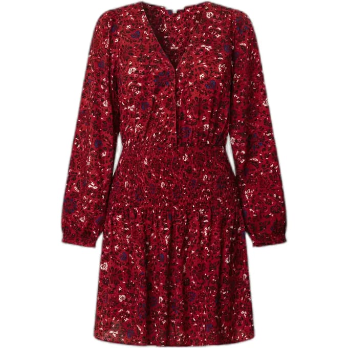 Pepe Jeans Cecile Korte Jurk Met Lange Mouwen Rood M Vrouw