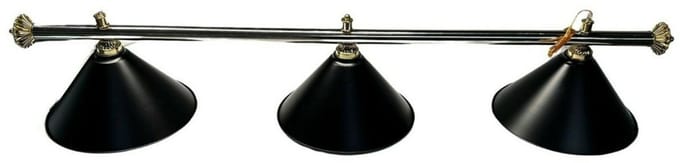 Pegasi Biljartlamp zwart met 3 kappen