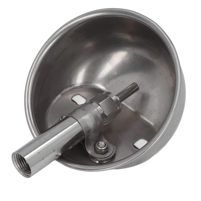 Automatische Varkensdrinkbak Verdikte Vee Waterbak RVS Koe Drinkwaterbak S gray