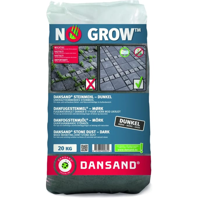 Dansand Steinmehl Dark 20kgVoegbreedte 3-20mm
