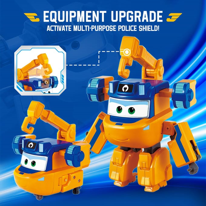 Super Wings 5 Inch Transformeerbare Traver Verandert van Vliegtuig naar Robot in 10 Stappen Vervorming Actiefiguren Kinderspeelgoed Cadeau