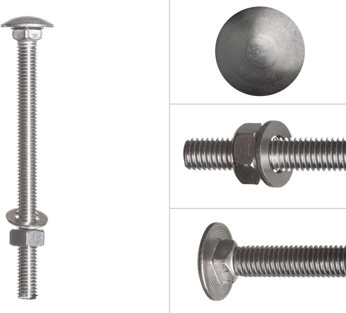 Wovar Slotbouten RVS M8 x 110 mm | 25 stuks