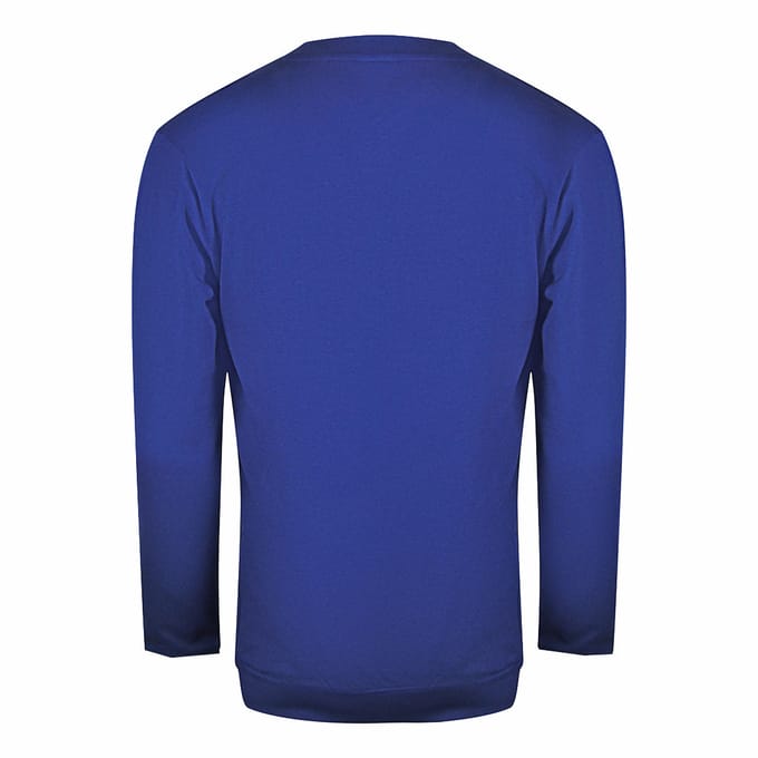 Cavalli Class Splintered Tiger Graphic Iris Blue Sweatshirt