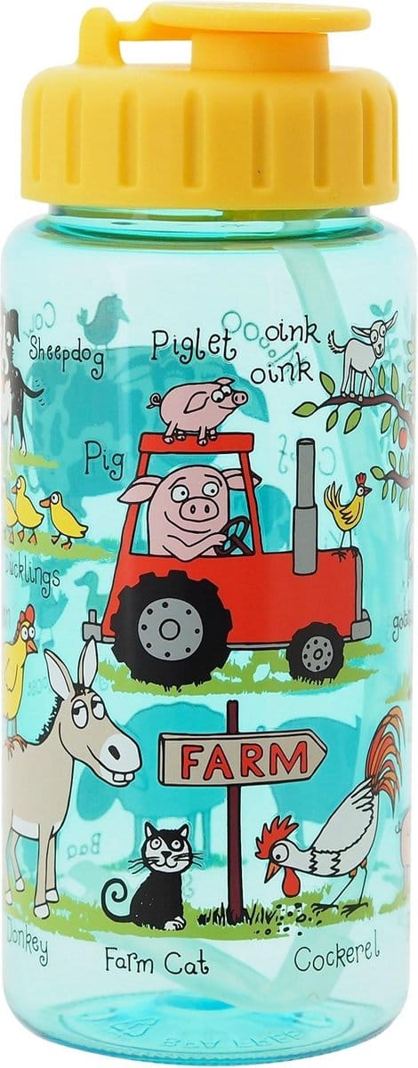 Boerderij dieren Farm drinkfles / drinkbeker 400 ml - Tyrrell Katz