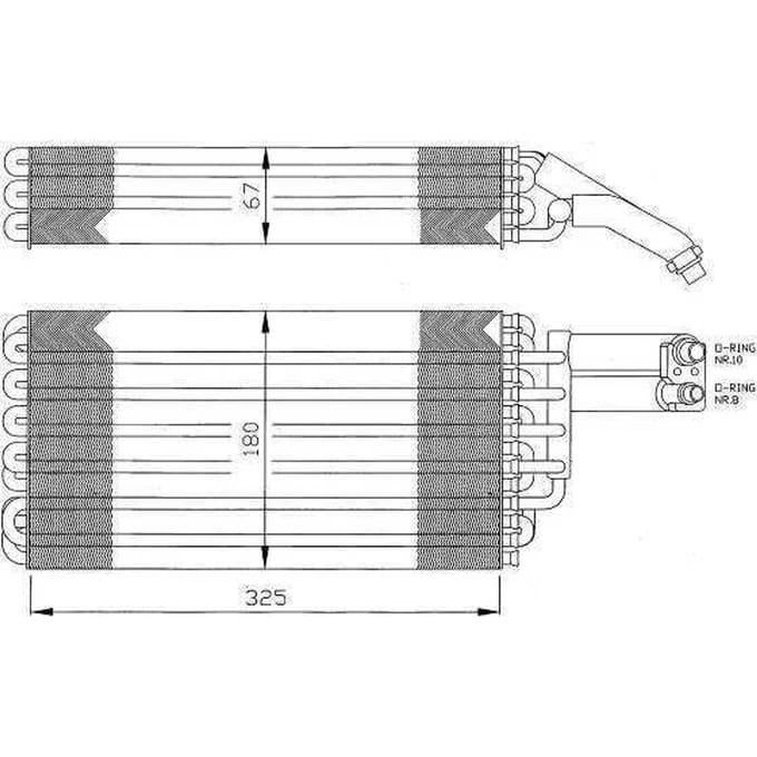 Verdamper, airconditioning NRF 36057