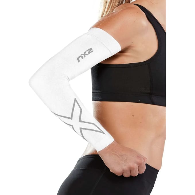 2xu Flex Run Compression Armwarmers Wit S Man