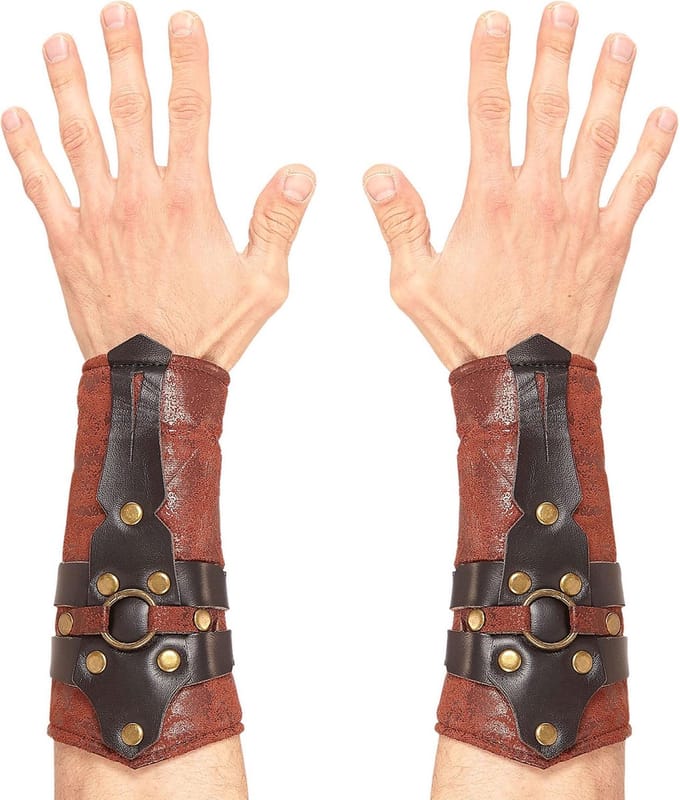 Lederlook armbedekking gladiator