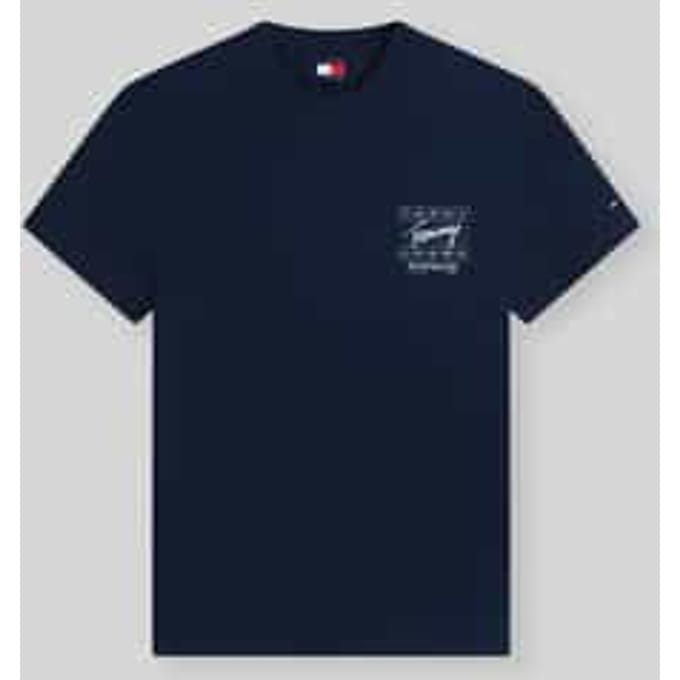 regular fit T-shirt van puur katoen met rugprint