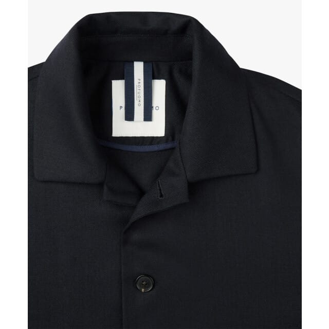 Profuomo Overshirt Wool Donkerblauw (navy) - Maat XL - Heren