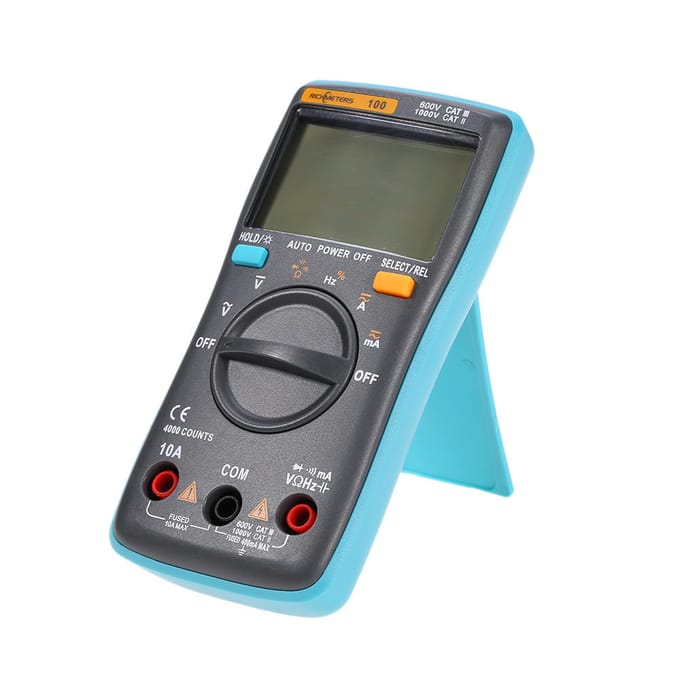 RICHMETERS RM100 LCD Digitale Multimeter DMM DC AC Spanning Diode Duty Tester