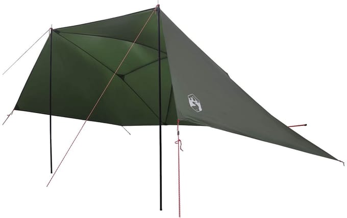 vidaXL - Auto - Tent - Leger - Groen - 308 - x - 215 - x - 220 - cm - Polyester - en - Staal