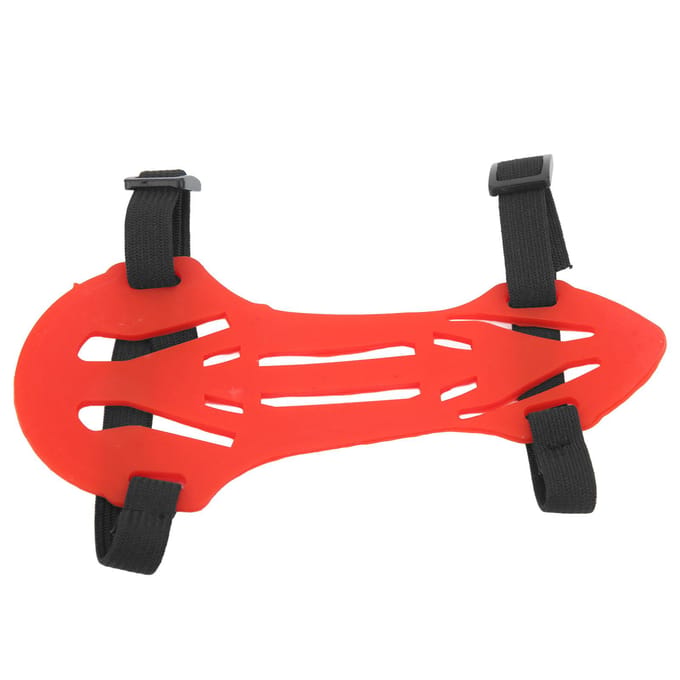 Rubberen Boogschieten Armbeschermers Verstelbaar Veilig Ademend Elastisch Recurve Boog Armbeschermer voor de Zomer Rood
