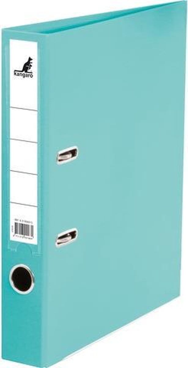 Kangaro ordner - A4 - 2-rings - turquoise - 50mm - K-3100K045