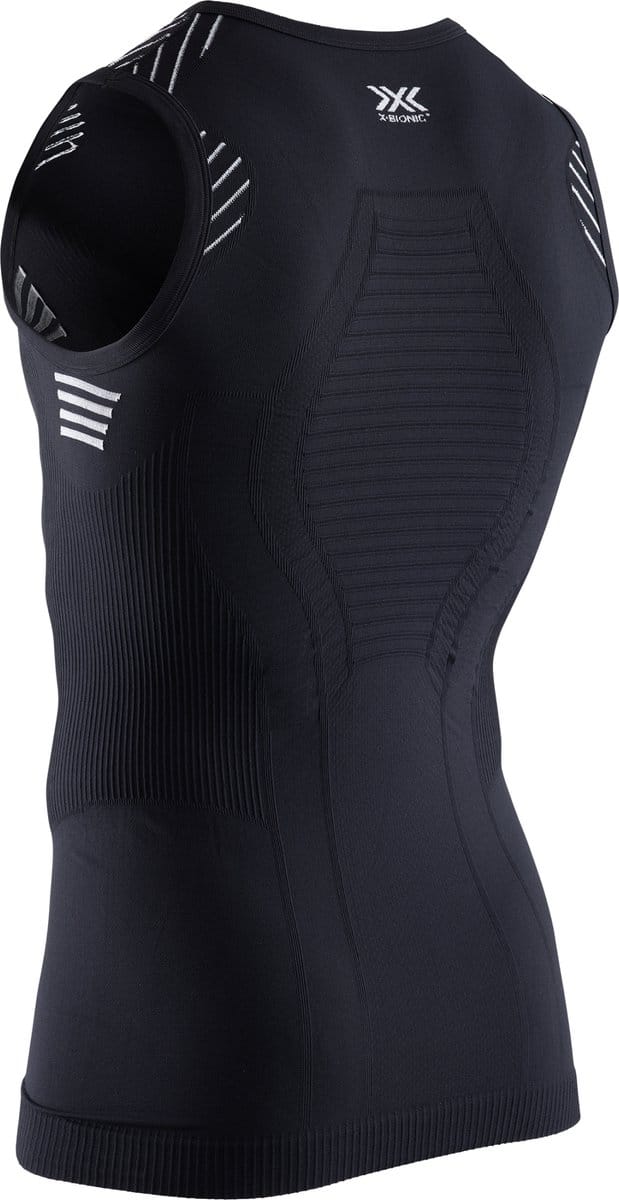 X-Bionic Invent 4.0 Mouwloos Sportshirt Heren - Opal Black/Arctic White - XXL
