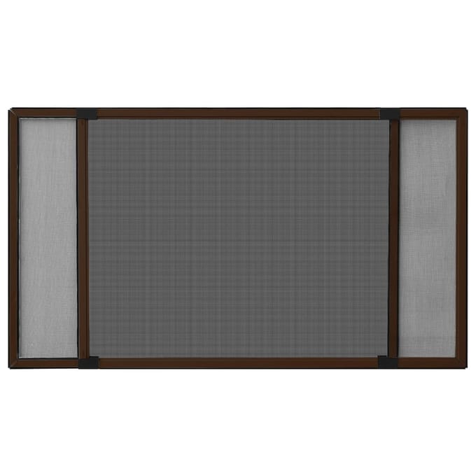 vidaXL - Raamhor - uitschuifbaar - (100-193)x75 - cm - bruin