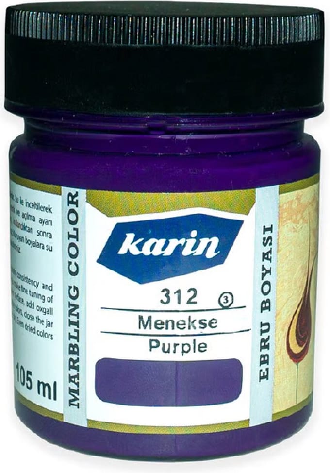 Ebru / Papiermarmer Verf - Paars - 105 ml