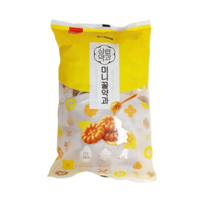 Biscuits traditionnels coréens au miel SPC SAMLIP, thé sucré Yakgwa (6 options) #500g yellow