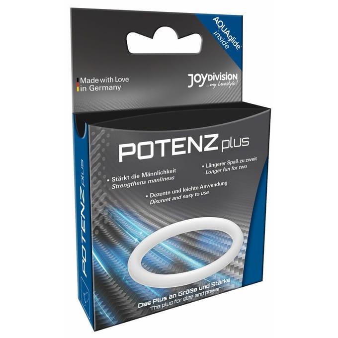 JOYDIVISION POTENZplus Transparant Maat S Penisring van medische siliconen, potentiering, seksspeeltjes