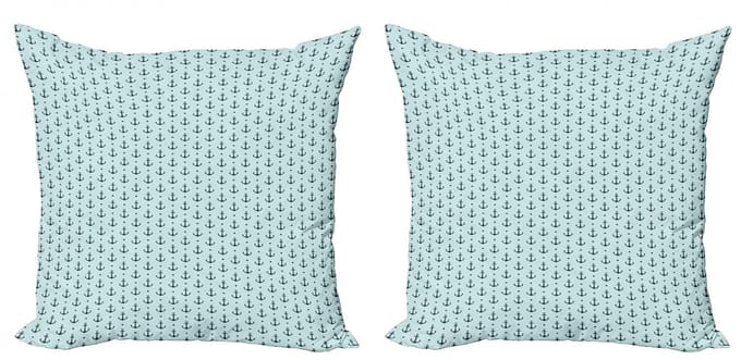 ABAKUHAUS Anker Kussenhoes Set – 2x50x50cm – Dubbelzijdig