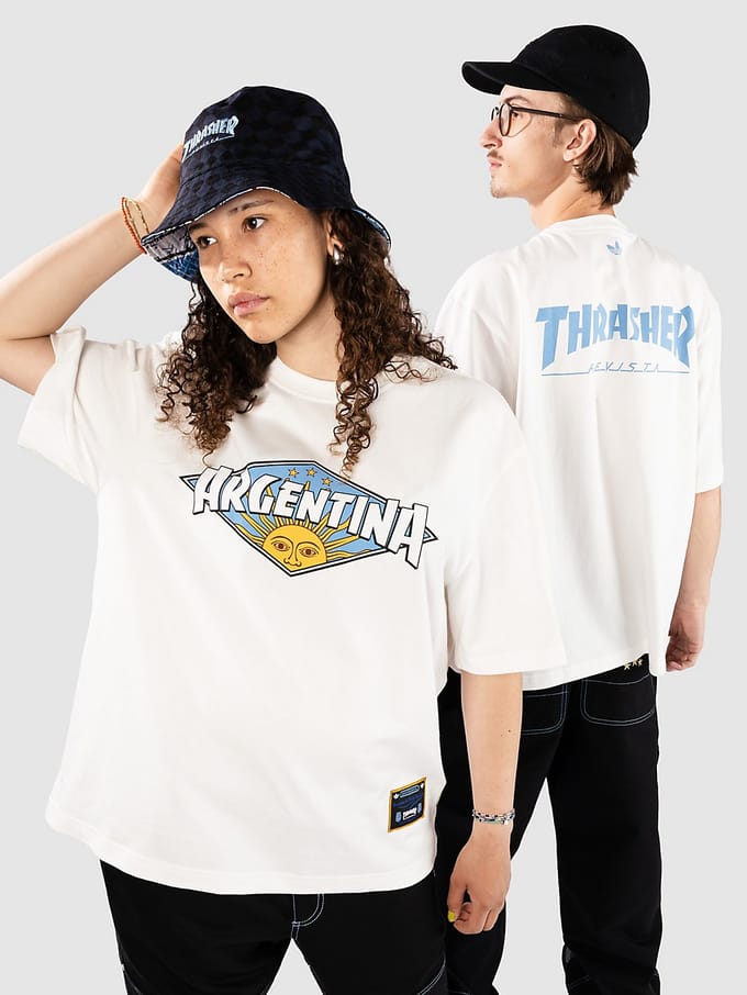 adidas Skateboarding x Thrasher x AFA Argentina T-Shirt wit