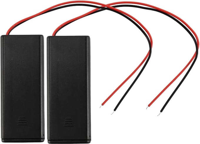 Batterijhouder met AAN/UIT Schakelaar voor 2 x 2 AAA 3V