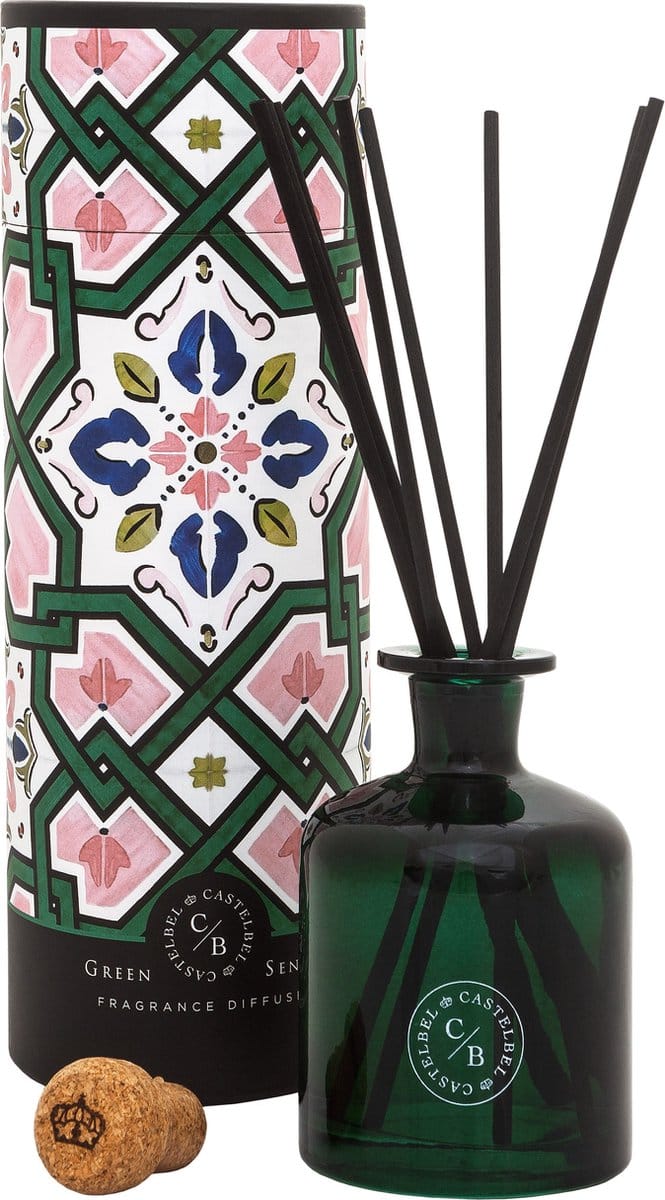 Castelbel - Green Sencha Tea - geurstokjes - 250ml - diffuser - geschenkverpakking