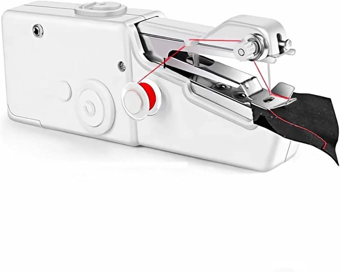 Mini Naaimachine - Draagbare Naaier - Snel Kleding Maken - Locksteek Kwaliteit - 21 cm Lengte - Niet Gespecificeerd