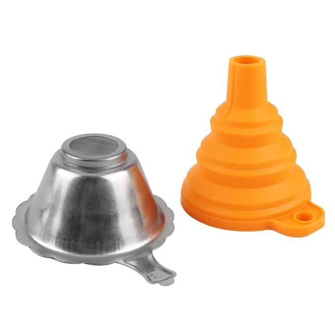 Accessoires d'imprimante 3D pièces entonnoir pliable en Silicone entonnoir pliable en résine d'acier inoxydable orange