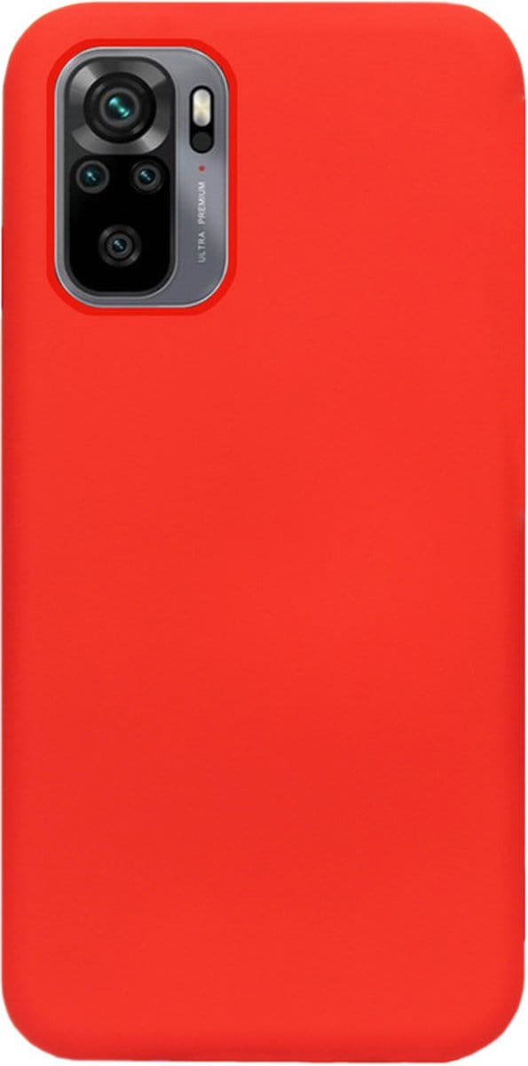 ADEL Siliconen Back Cover Softcase Hoesje Geschikt voor Xiaomi Redmi Note 10 (4G)/ 10s - Rood