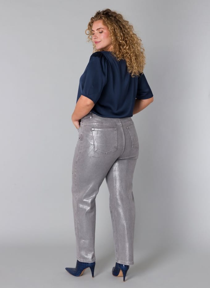 YEST CURVE Tamara Bottoms - Grey/Silver - maat X-0(44)