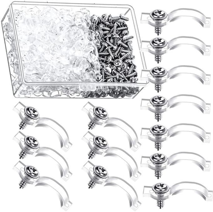 Allecto - LED-strips bevestigingsclips - Bevestigingsmateriaal - 10