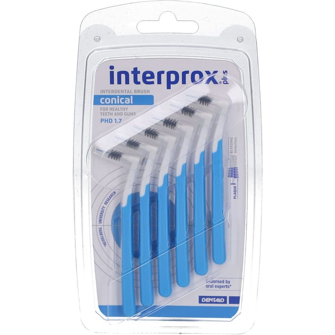 Interprox Plus Conical - Blauw - PHD 1,7 mm - 6 Ragers