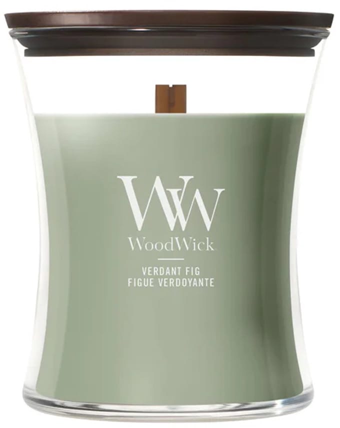 WoodWick Hourglass - Verdant Fig - Medium Geurkaars - 60 branduren